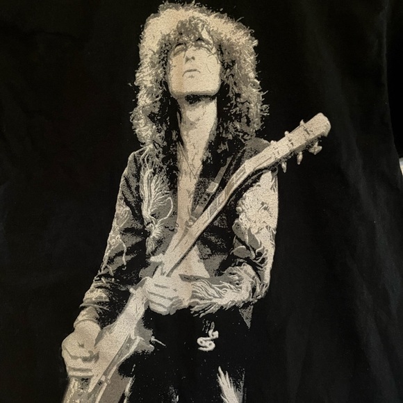 Vintage Band Tee Led Zeppelin Jimmy Page Zosa Symbol - Picture 1 of 8